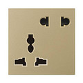 Socket,Electrical & Electronic Product,Five Holes,Champagne Gold