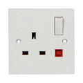 Socket,Electrical & Electronic Product,Three Holes,Single Control,TV Plug,White