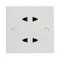 Socket,Electrical & Electronic Product,Four Holes,White,Simple