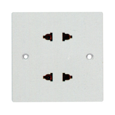 Socket,Electrical & Electronic Product,Four Holes,White,Simple