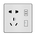 Socket,Electrical & Electronic Product,2/2/3 Holes,Single Control,White,Simple