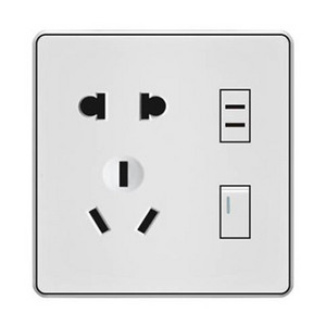 Socket,Electrical & Electronic Product,2/2/3 Holes,Single Control,White,Simple