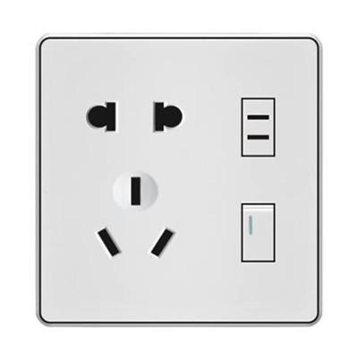 Socket,Electrical & Electronic Product,2/2/3 Holes,Single Control,White,Simple