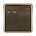 Socket,Electrical & Electronic Product,Five Holes,Double Switch,Luxury