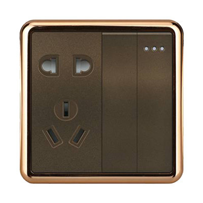 Socket,Electrical & Electronic Product,Five Holes,Double Switch,Luxury