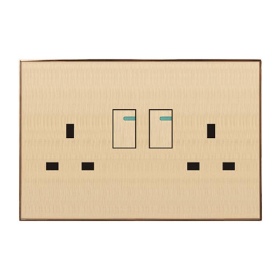 Socket,Electrical & Electronic Product,3/3 Holes,Double Control,Wood Material