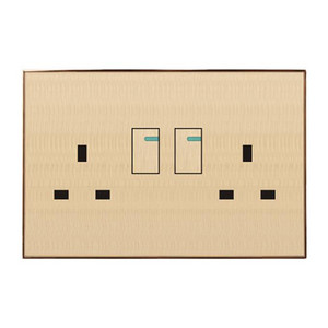 Socket,Electrical & Electronic Product,3/3 Holes,Double Control,Wood Material