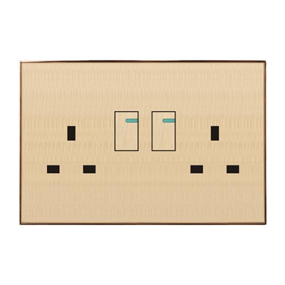 Socket,Electrical & Electronic Product,3/3 Holes,Double Control,Wood Material