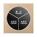 Switch,Electrical & Electronic Product,Three Controls,Circular-style,Flat Panel