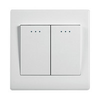 Switch,Electrical & Electronic Product,Double Controls,White Panel,Simple