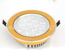 Down Lamp,Commercial Lighting,Ceiling Lamp,Color Gold,3W,5W,12W,18W