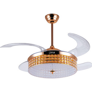 Fan Lamp,Decorative Lighting,Crystal,Acrylic,Luxury,70W