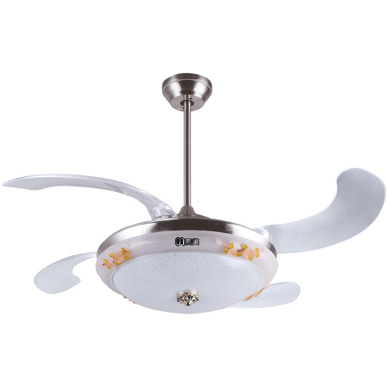 Fan Lamp,Decorative Lighting,Acrylic,Transparent Blade,Simple,70W