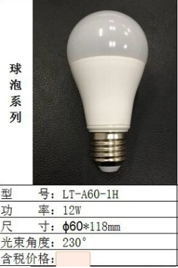 LED Bulb,LED Lighting & Technology,Plastic,12W