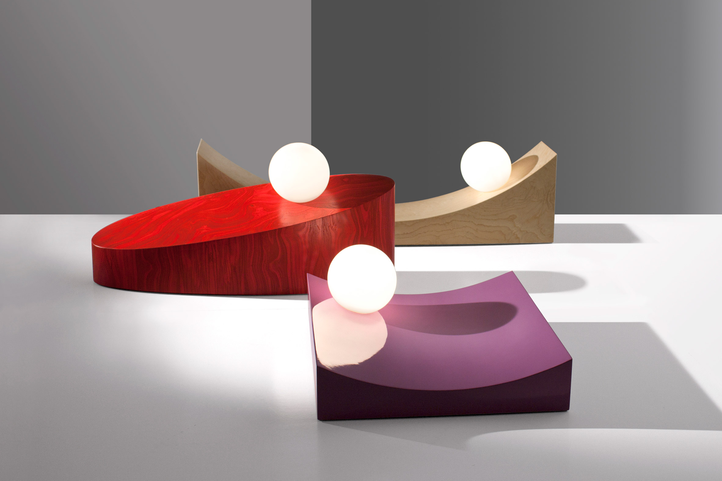 A Globe-shaped Lamp and Table Lamp
