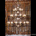 Yimeijia modern interior glass chandelier copper 68028-48