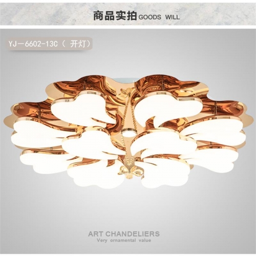 Ceiling Lamp,Household Lighting,Living Room,Paint,Luxury,Modern,YJ－6602-9C