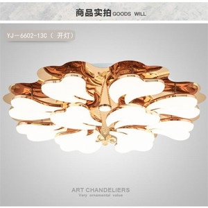 Ceiling Lamp,Household Lighting,Living Room,Paint,Luxury,Modern,YJ－6602-9C