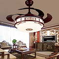 Fan Lamp,Decorative Lighting,Bedroom,Living Room,Rosewood,Chinese-style,6011