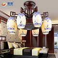 Fan Lamp,Decorative Lighting,Anion Purification,Rosewood,Chinese-style,9021