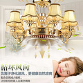 Fan Lamp,Decorative Lighting,LED Lighting,Bedroom,Air Purification,European-style,9023