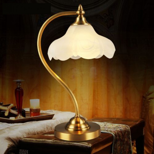 Actistic Table Lamp,Decorative Lighting,Bedroom,Copper,Pastoral-style,Simple,MC171-1T