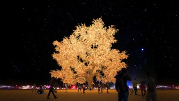 A Lifelike Tree with 15K LED Light