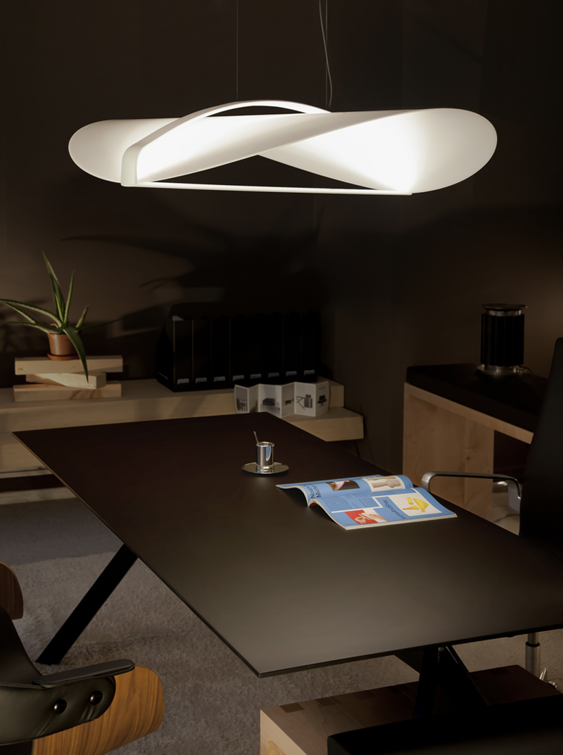 Minimalist Lighting Has a Shade in Chandelier, Wall Lamp and Floor Lamp