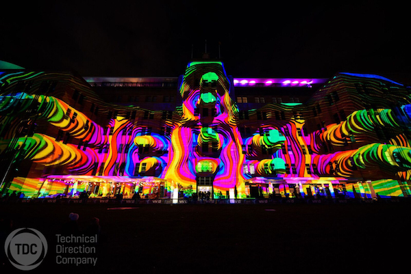 Laser Lamp Projection at Vivid Sydney 2017