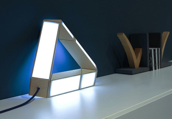 Rubik’s Snake lamp Changed to a Table Lamp and a Wall Lamp