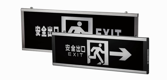 Black,Evacuation indicator lamp,Emergency Light,door