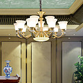 Chandelier,Decorative Lighting,European-style,sitting room,Brass Lamp,2104-8