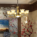 Chandelier,Decorative Lighting,European-style,sitting room,Brass Lamp,2106-8