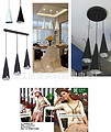 dining room,black,white,LED,Dining Lamp