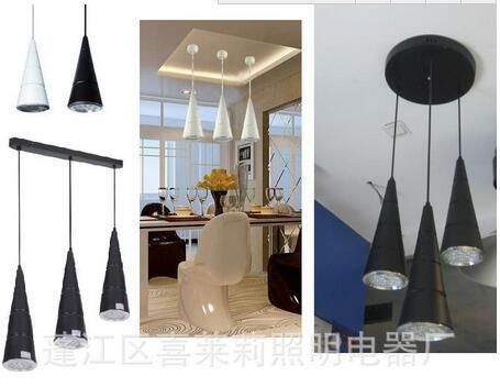 dining room,black,white,LED,Dining Lamp