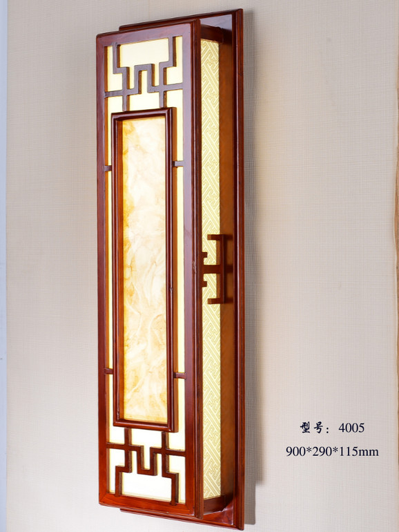 Wall Lamp,Decorative Lighting,Woodwork,Rectangular, Chinese-style,4005