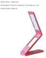 Pink,Fold,Table Lamp