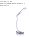 white,curved,LED,Table Lamp