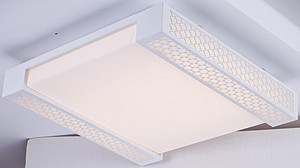 Simple acrylic ceiling lamp, six edges square home lighting