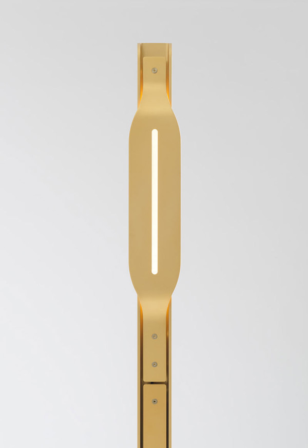 Floor Lamp made of Long Aluminum Panels