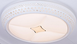 Simple iron, acrylic ceiling light, round white home lighting