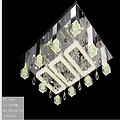 Atmosphere living room lamp line, cut crystal, LED lamp