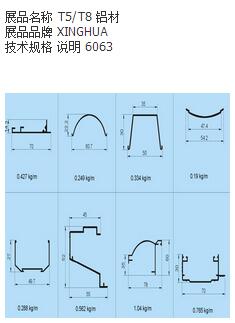 T5/T8,Hardware material,Aluminium
