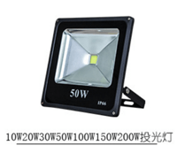 Simple Outdoor Black LED Floodlight