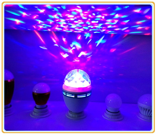 Xindi Remote LED small magic ball, magic crystal ball lamp, revolving voice mini laser stage light, bar, KTV