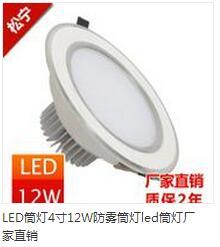 Down Lamp,modern,circular,white,12w,Anti fog,LED