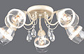 Chandelier,European-style,archaize,Glass,white,INDOOR