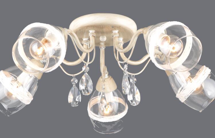 Chandelier,European-style,archaize,Glass,white,INDOOR