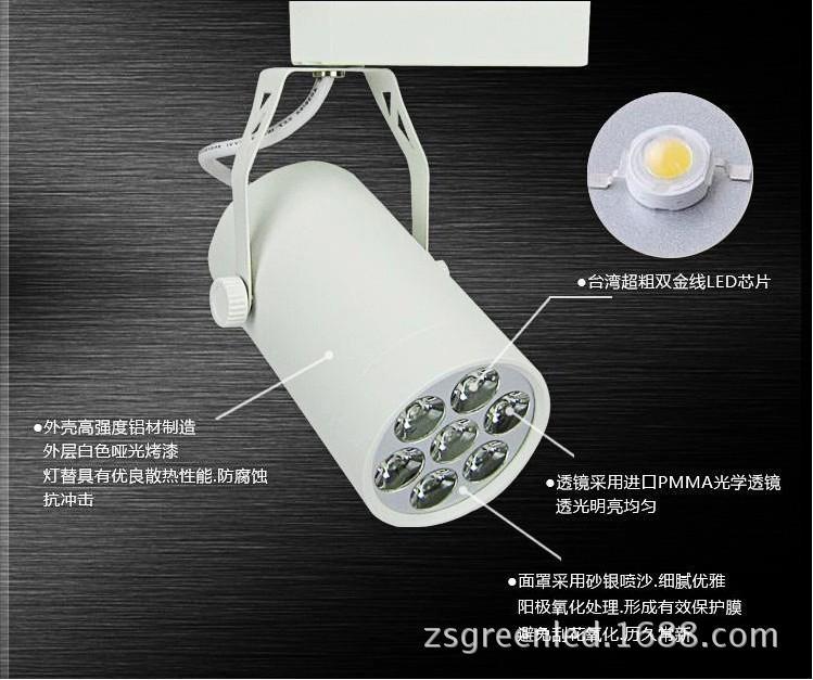 轨道灯，商业照明，服装店，酒店，LED