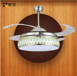 Fan Lamp,modern,Acrylic,Ceiling fan,remote control,Invisible